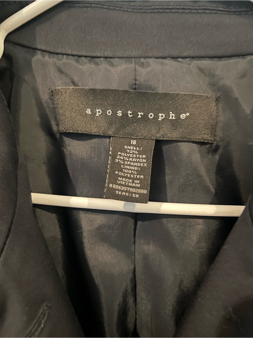 Apostrophe Black Button-Front Utility Jacket - Picture 3 of 3